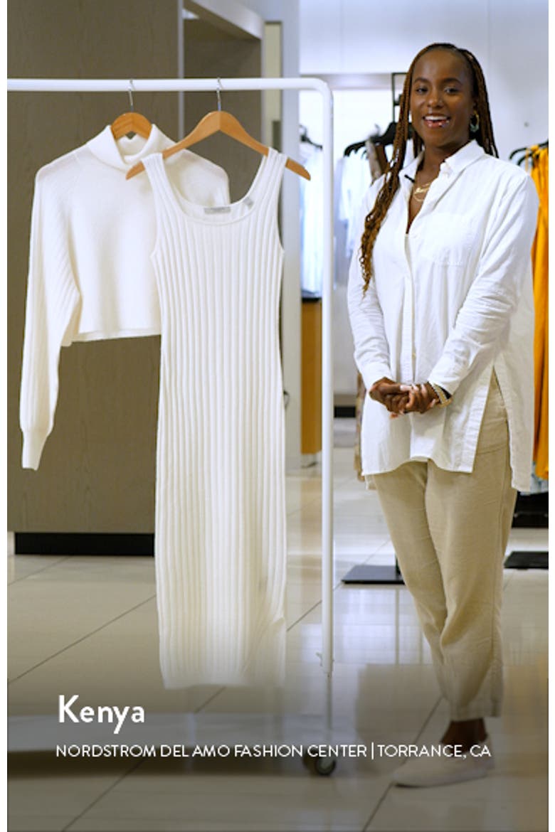 Margot Rib Dress with Turtleneck Sweater video