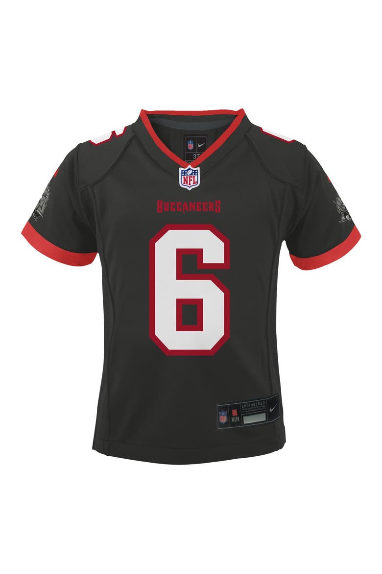 Preschool Nike Baker Mayfield Pewter Tampa Bay Buccaneers Alternate Game Jersey, Alternate, color, Pewter