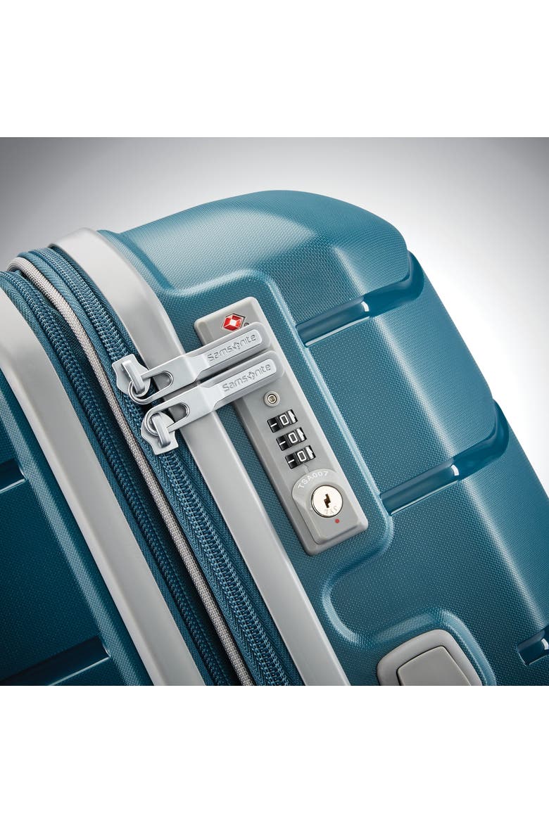 Freeform Hardside Expandable 28" Large Checked Spinner Luggage, Alternate, color, Dark Teal