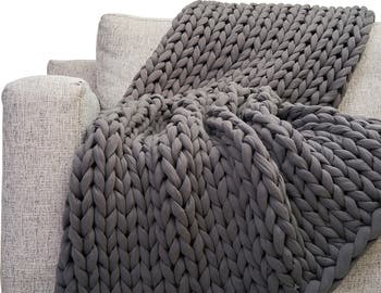Organic Cotton Weighted Knit Blanket