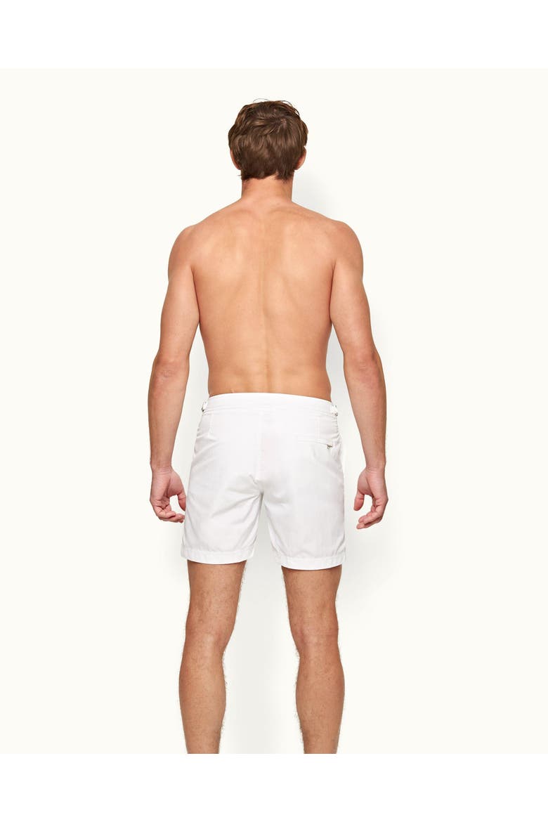 Bulldog Mid-Length Swim Shorts, Alternate, color, White