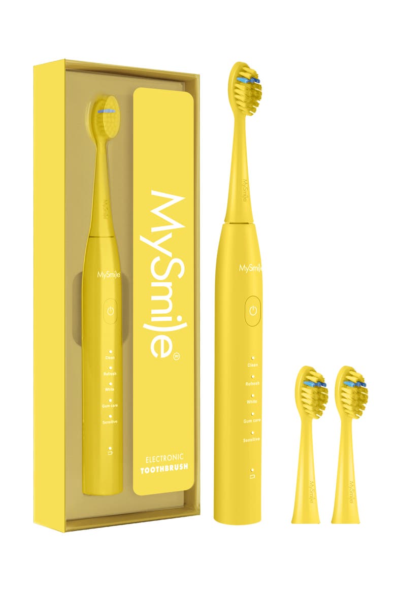 DY156 Essential Electric Toothbrush with 5 Modes, Main, color, Yellow