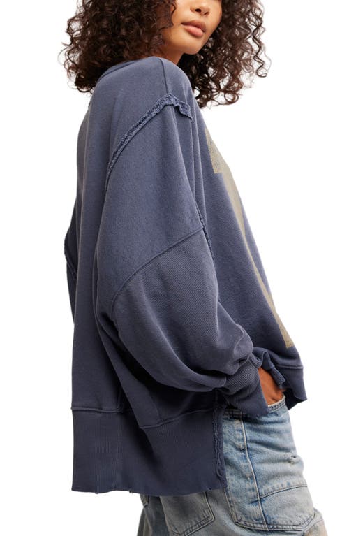 FREE PEOPLE FREE PEOPLE CAMDEN OVERSIZE GRAPHIC SWEATSHIRT 