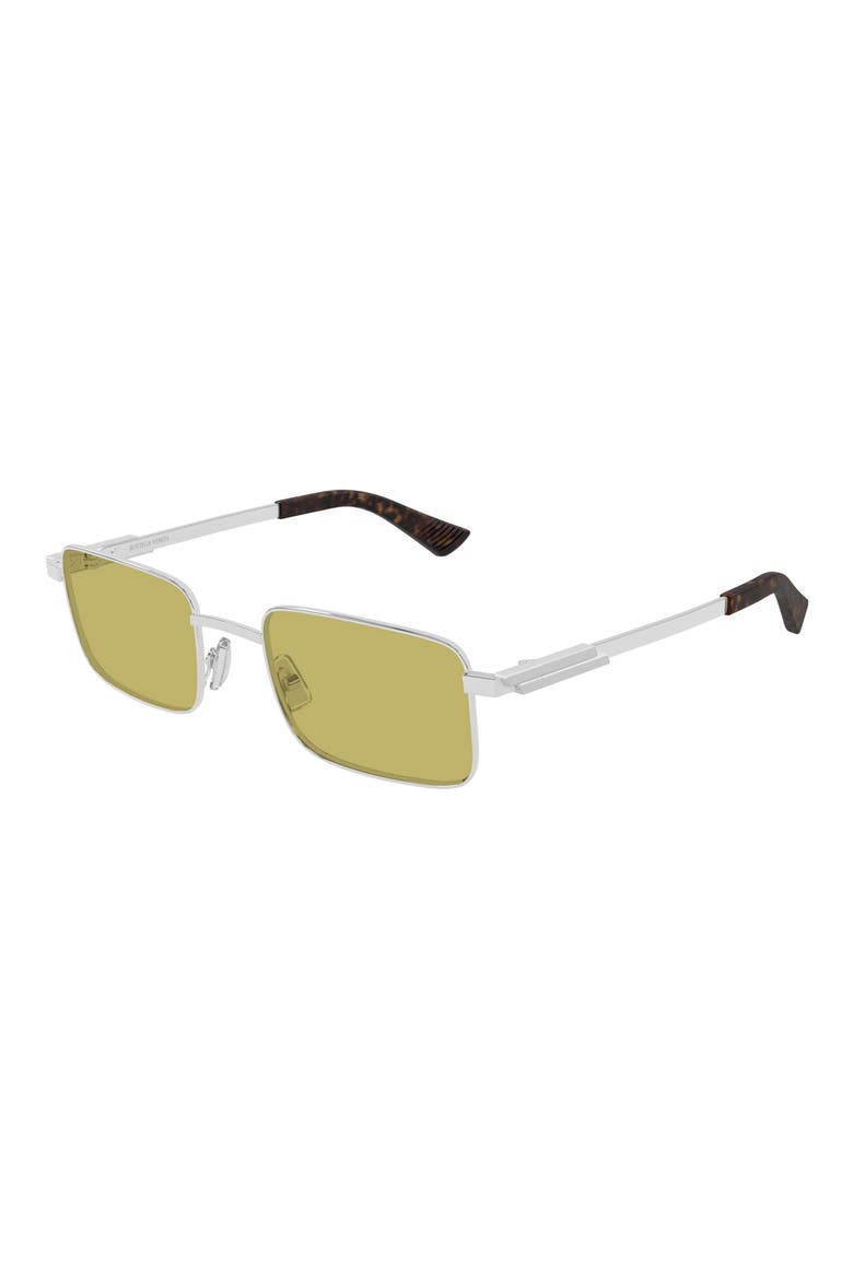 53mm Rectangular Sunglasses, Alternate, color, SILVER