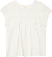 Lucky Brand Embroidered Yoke Top