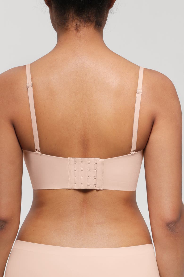 Convertible Seamless Non-Slip Push-Up Strapless Bra, Alternate, color, Cream