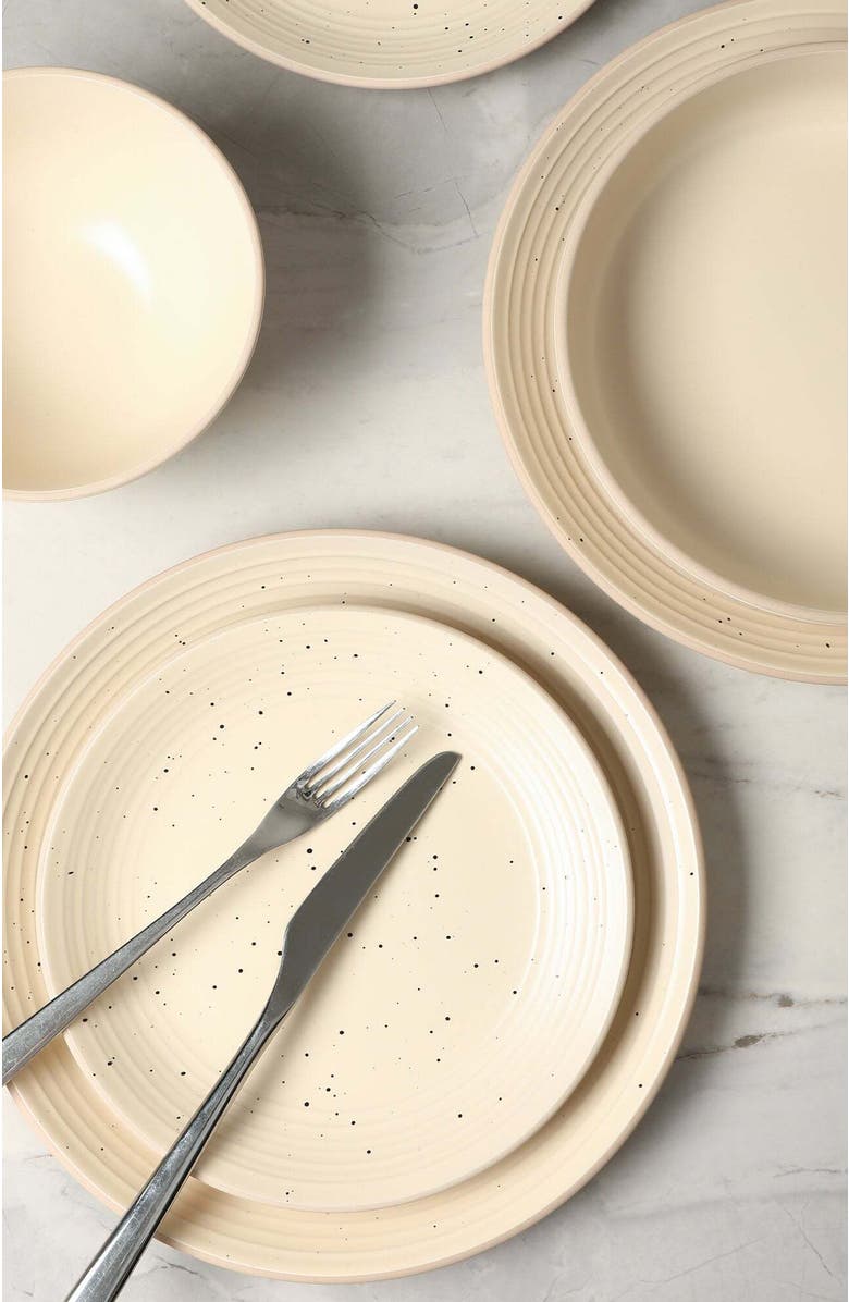 Stone Lain Lauren Stoneware 16-Piece Dinnerware Set, Alternate, color, Beige