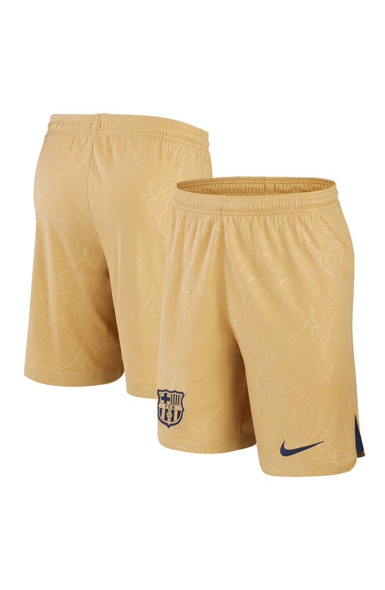 Nike Men's Nike Gold Barcelona 2022/23 Team Performance Stadium Shorts, Main, color, 