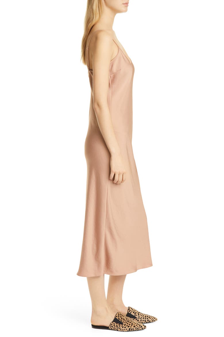 Everyday Bias Cut Satin Slipdress, Alternate, color, BLUSH
