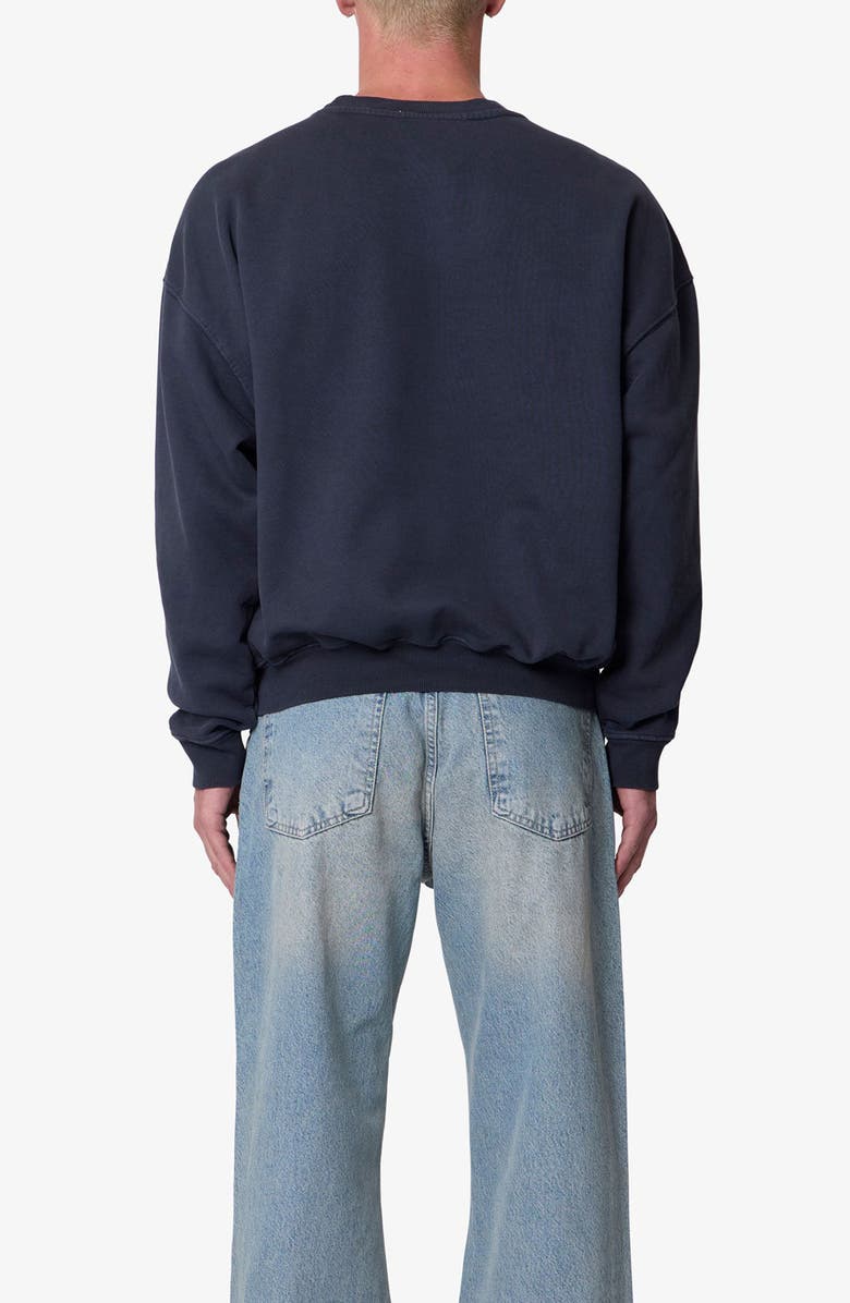 mnml Heavyweight Basic Crewneck Sweatshirt, Alternate, color, Washed Black