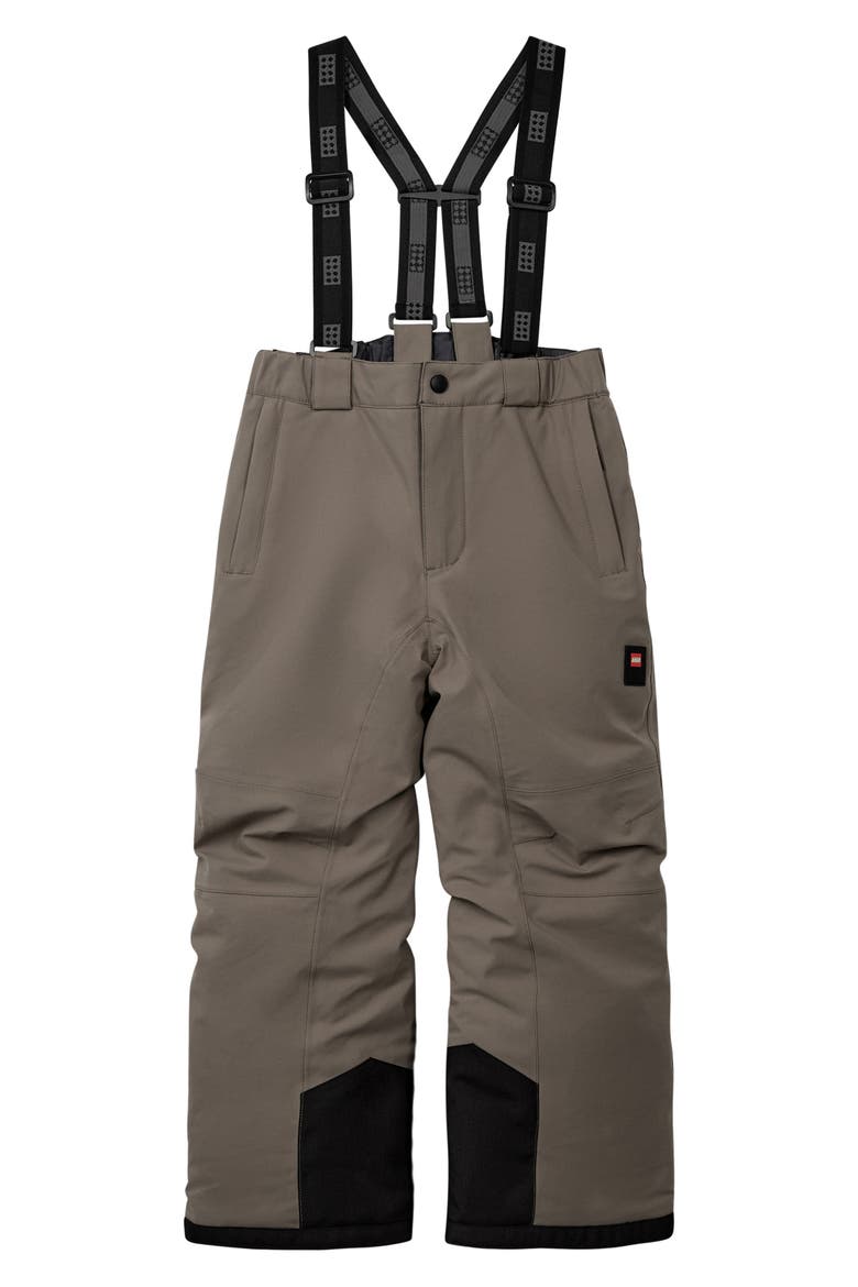 Kids' Waterproof Ski Pants, Main, color, BROWN