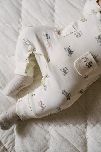 Henley Patch Pocket Organic Cotton Romper