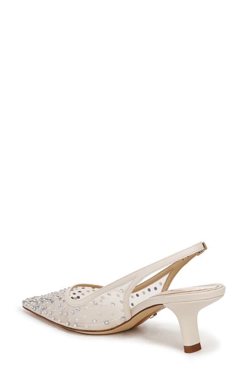 Sam Edelman Bianka Slingback Mesh Pointed Toe Pump In Neutral