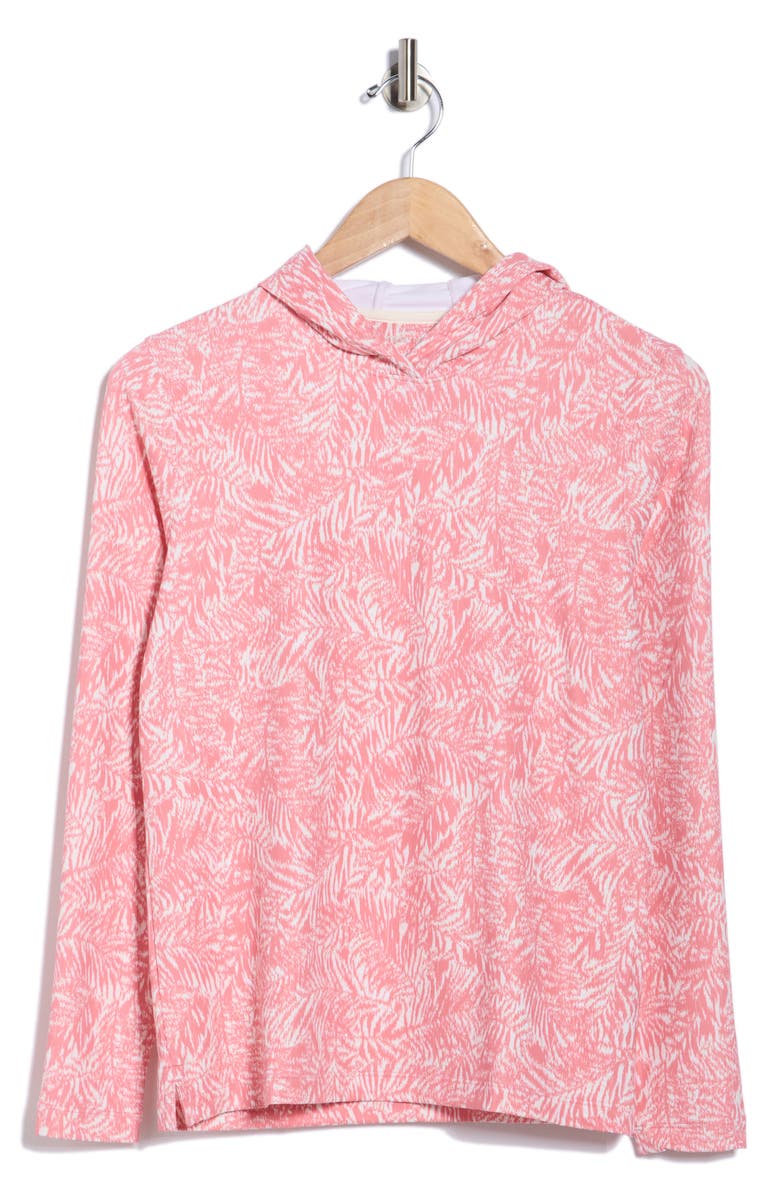 Peter Millar Island Time Pine Hoodie, Alternate, color, Coral Reef