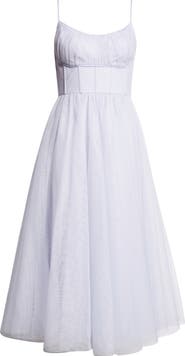 Zimmermann Corset Bodice Tulle Dress | Nordstrom
