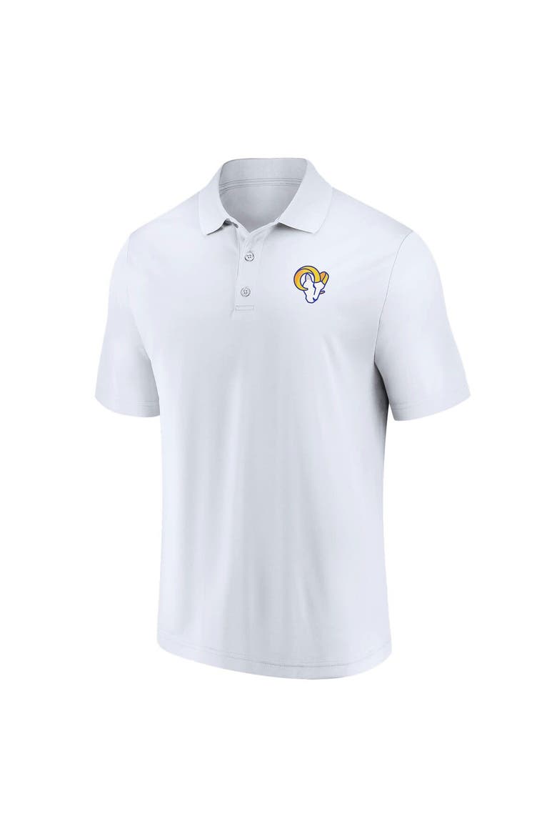 Men's Fanatics Branded White Los Angeles Rams Component Polo, Alternate, color, White