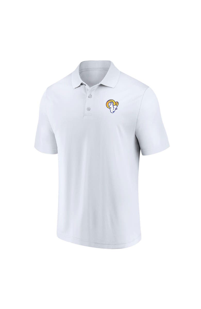 FANATICS Men's Fanatics Branded White Los Angeles Rams Component Polo, Alternate, color, White