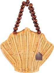 Jelavu Shelly Handwoven Rattan Seashell Bag