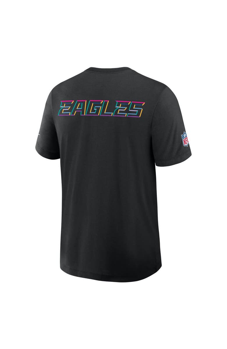 Nike Men's Nike Black Philadelphia Eagles 2025 NFL Crucial Catch Tri-Blend Dri-FIT T-Shirt, Alternate, color, Black