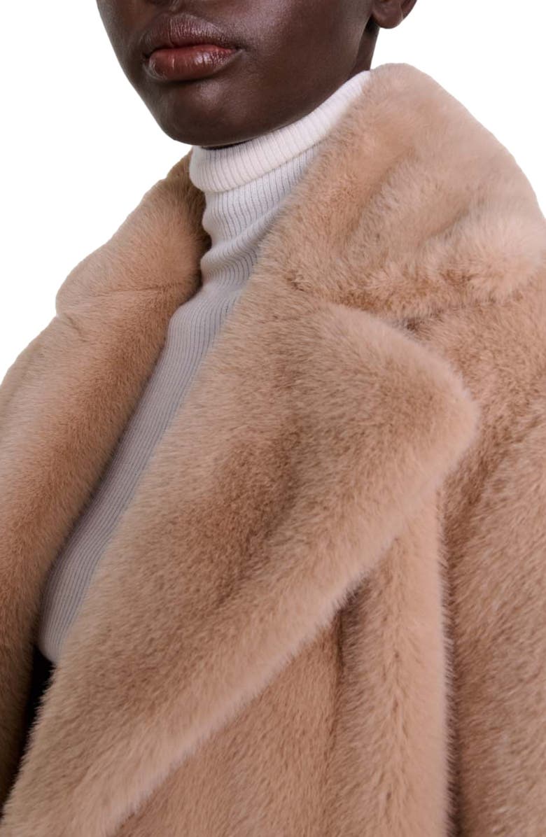maje Faux fur coat, Alternate, color,