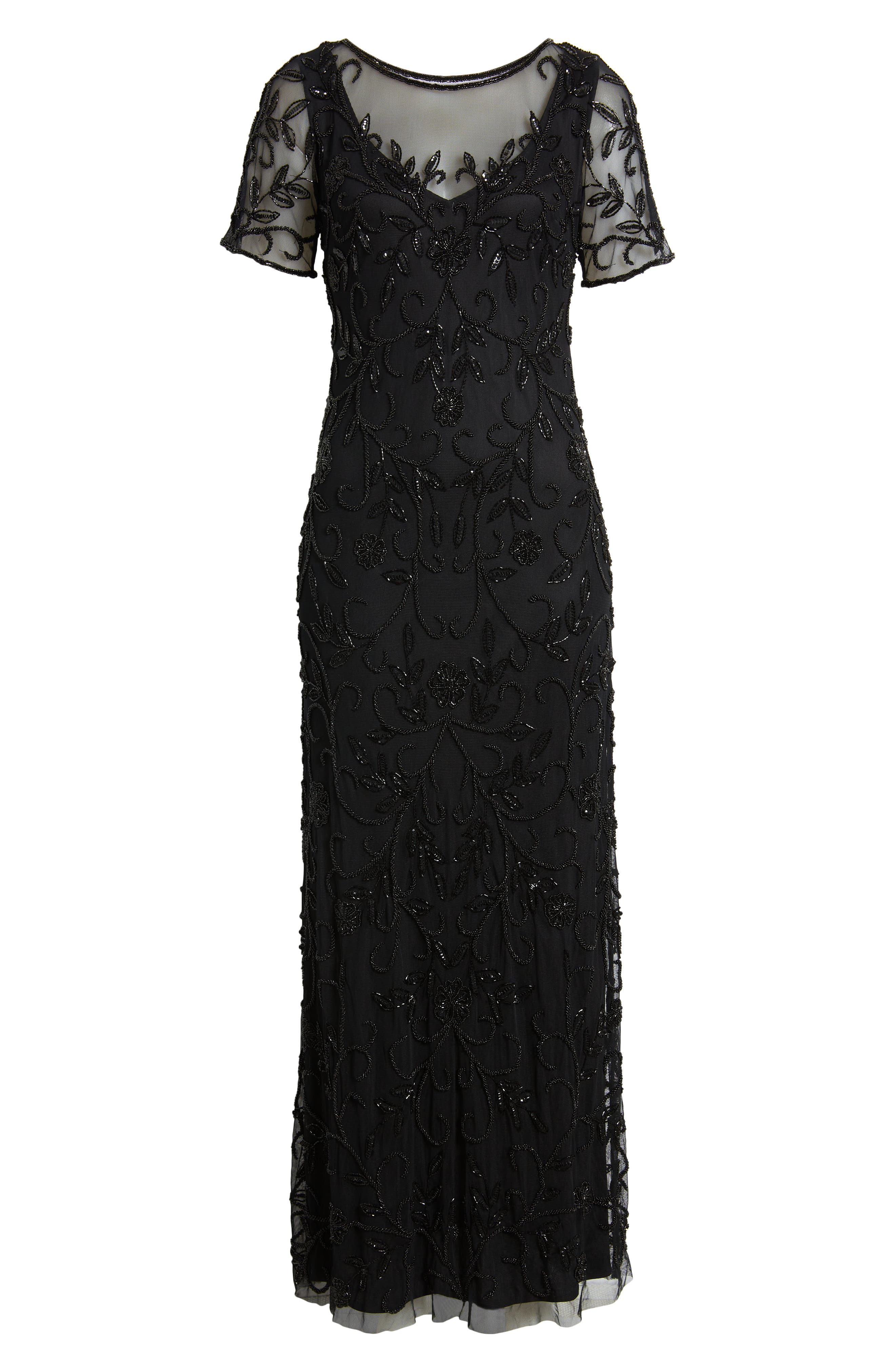 lace and feather cocktail dress Jovani 26226 Short Beaded Size:57 (6'0