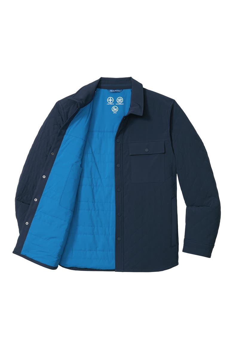 Viejo Quilted Shirt Jacket, Alternate, color, OCEAN DEEP