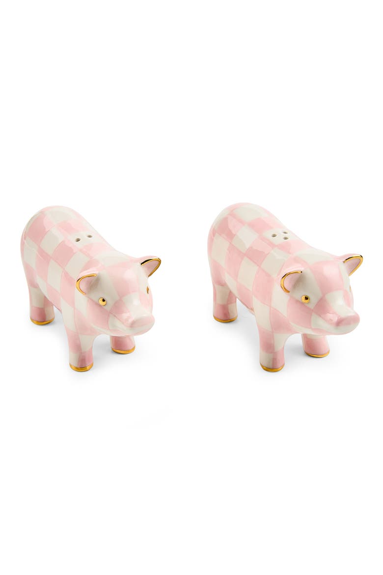 Rosy Pig Salt & Pepper Shaker Set, Main, color, ROSY