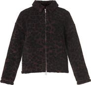 Sweaty Betty Leopard Print Fleece Jacket