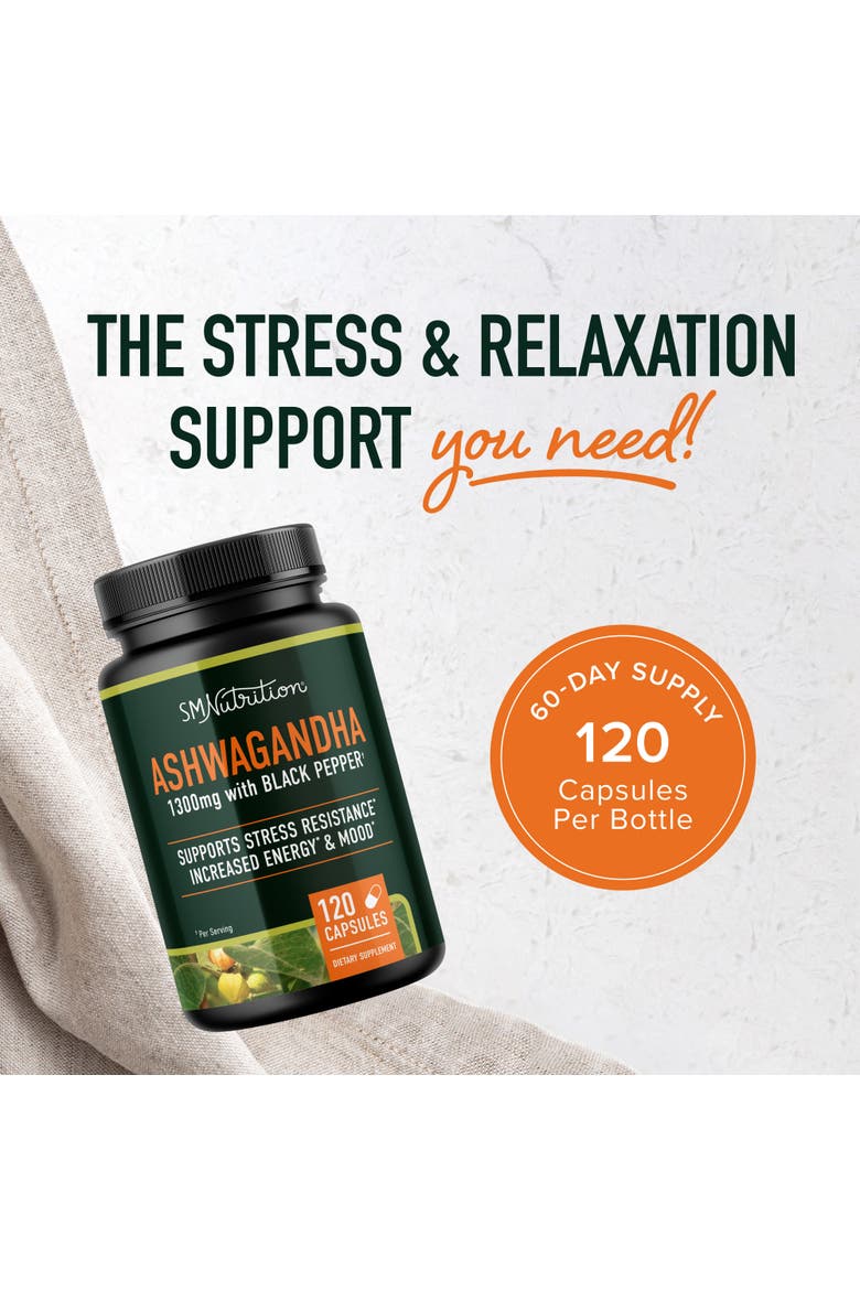 Ashwagandha Capsules, 120ct, Alternate, color, No Color