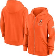 Nike Women's Nike Orange Cleveland Browns Phoenix Rewind Full-Zip Hoodie
