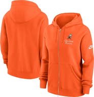 Nike Women's Nike Orange Cleveland Browns Phoenix Rewind Full-Zip Hoodie