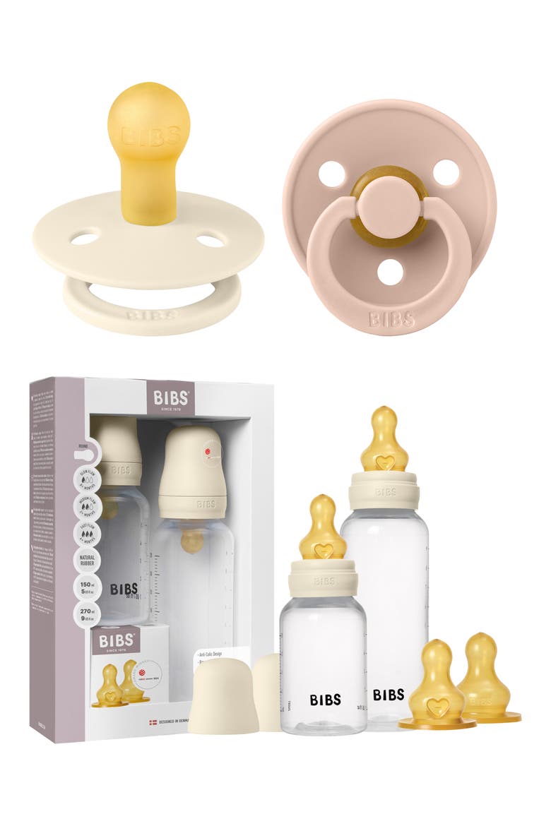 Grow & Flow Bottle & Pacifier Set, Main, color, IVORY/ BLUSH/ YELLOW