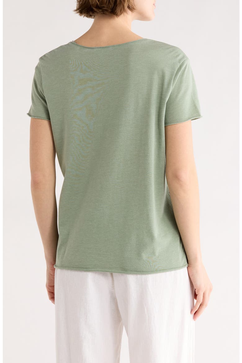 Rolled Burnout T-Shirt, Alternate, color, GREEN HEDGE