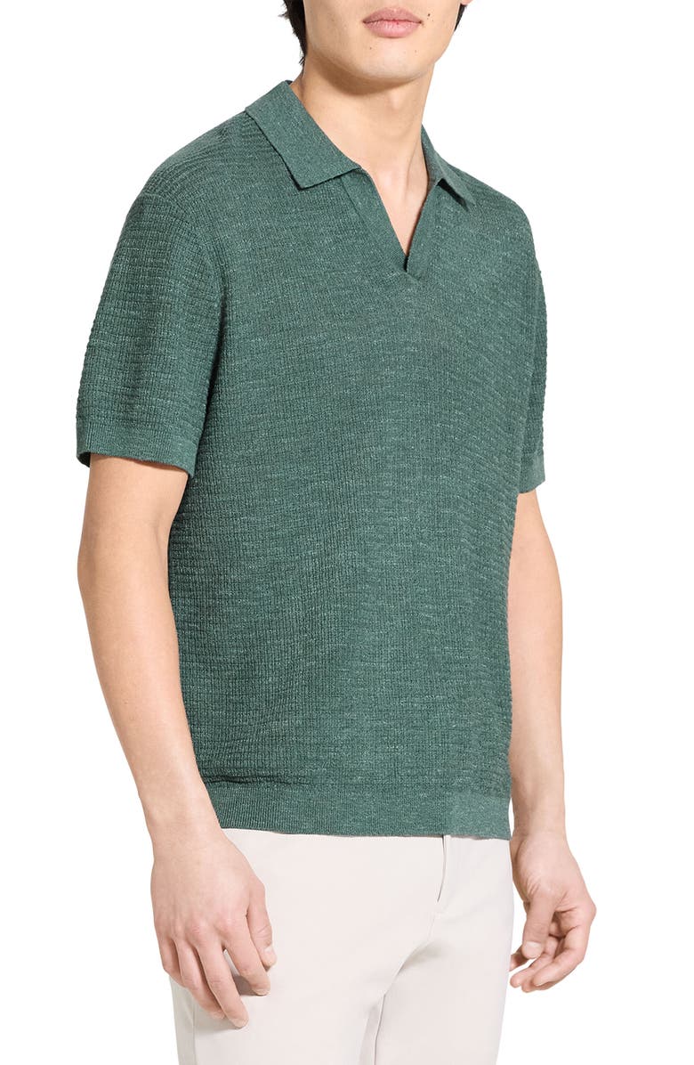 Theory Brenan Linen Blend Polo, Alternate, color, 