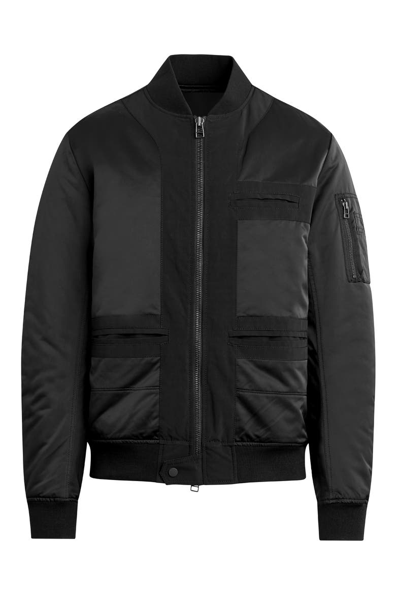 Inside Out Bomber Jacket, Alternate, color, STRETCH LIMO