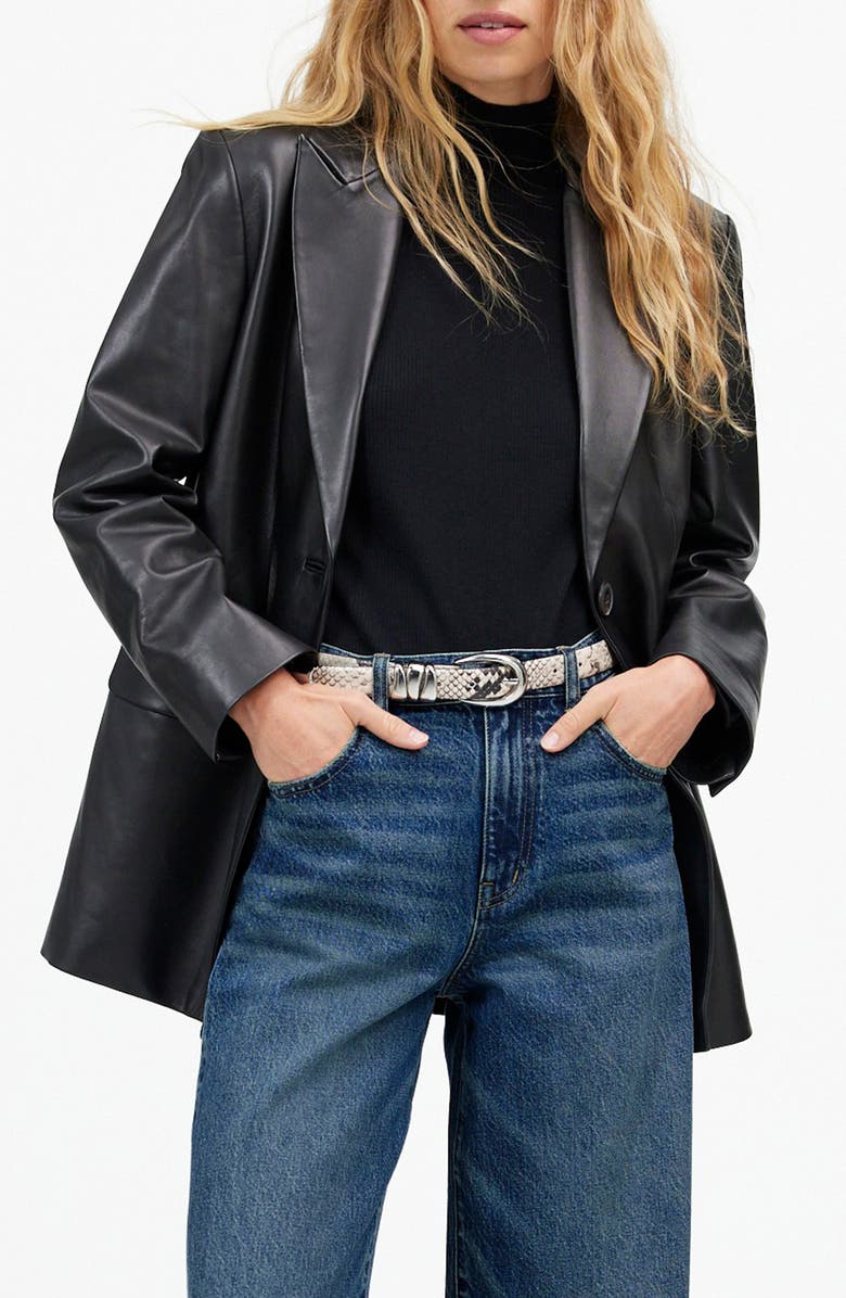 Madewell High Waist Superwide Leg Jeans, Alternate, color, Concho Wash