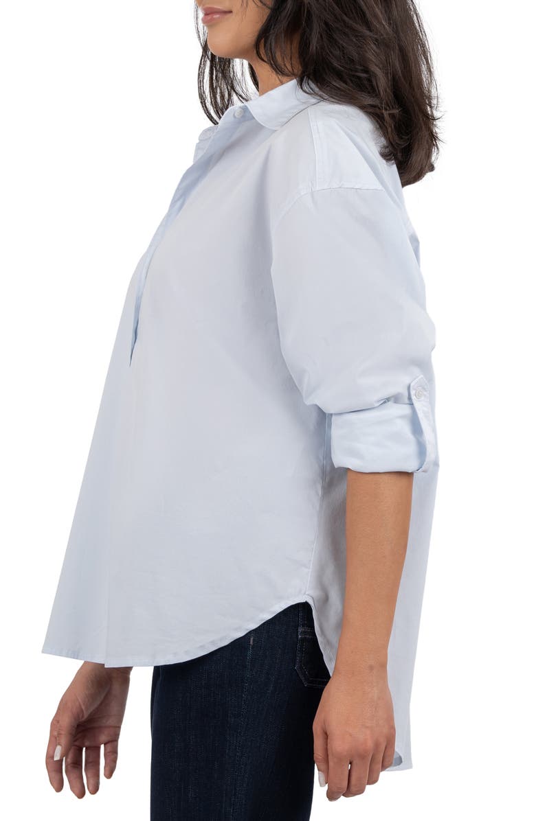 KUT from the Kloth Kaiya Boyfriend Shirt, Alternate, color, Light Blue