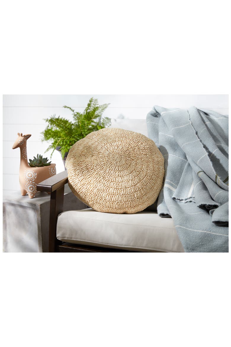 Round Jute Pouf, Alternate, color, GREY CASTLEROCK