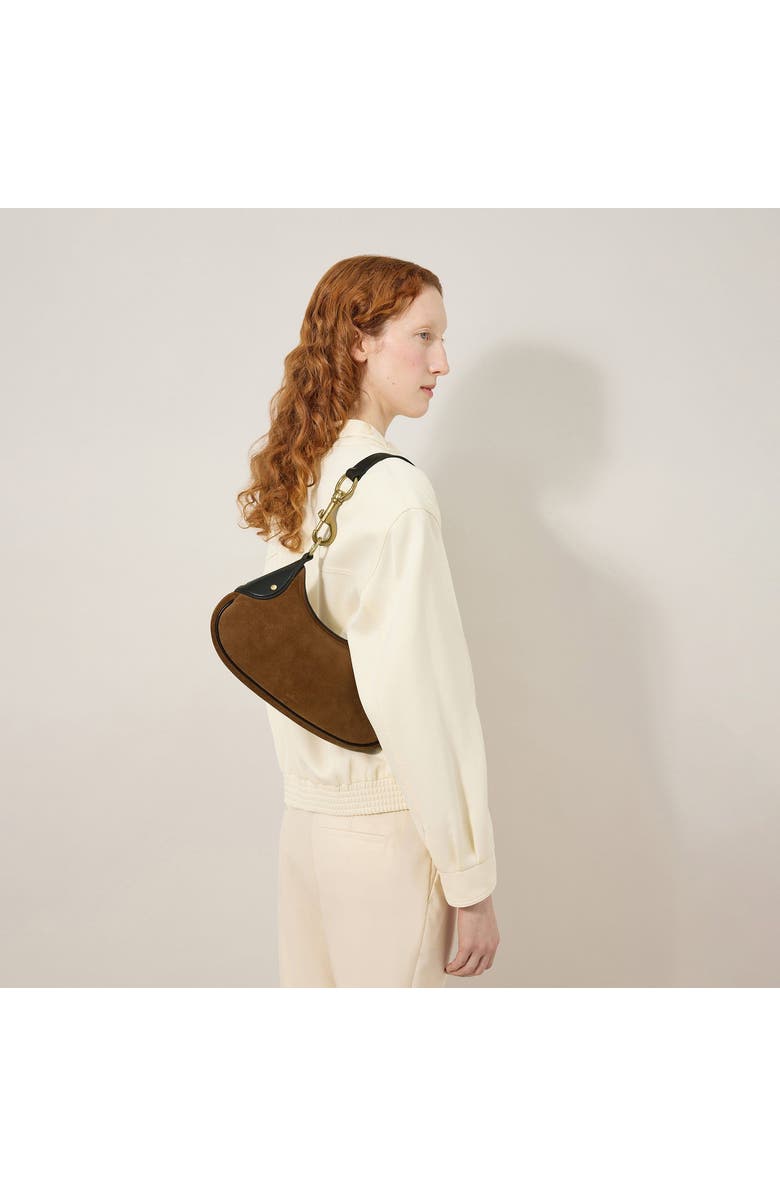 Mulberry Small Hackney Suede Shoulder Bag, Alternate, color,
