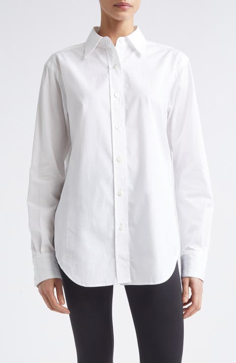 Slim Fit Organic Cotton Tunic Button-Up Shirt