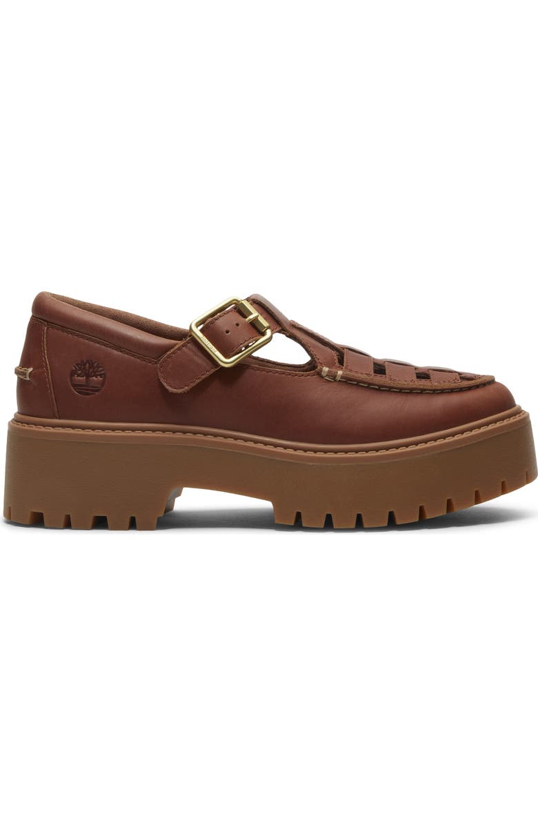 Timberland Stone Street Buckle Platform Shoe, Alternate, color, Rust Full Grain