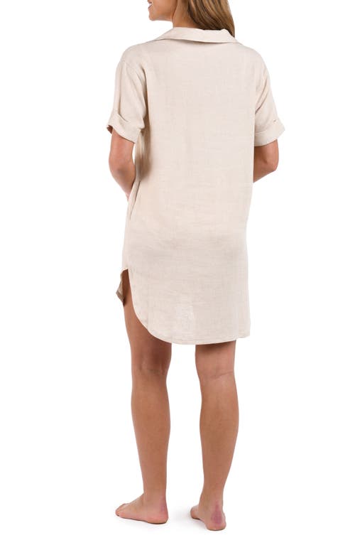 Shop La Blanca Delphine Cover-up Shift In Taupe