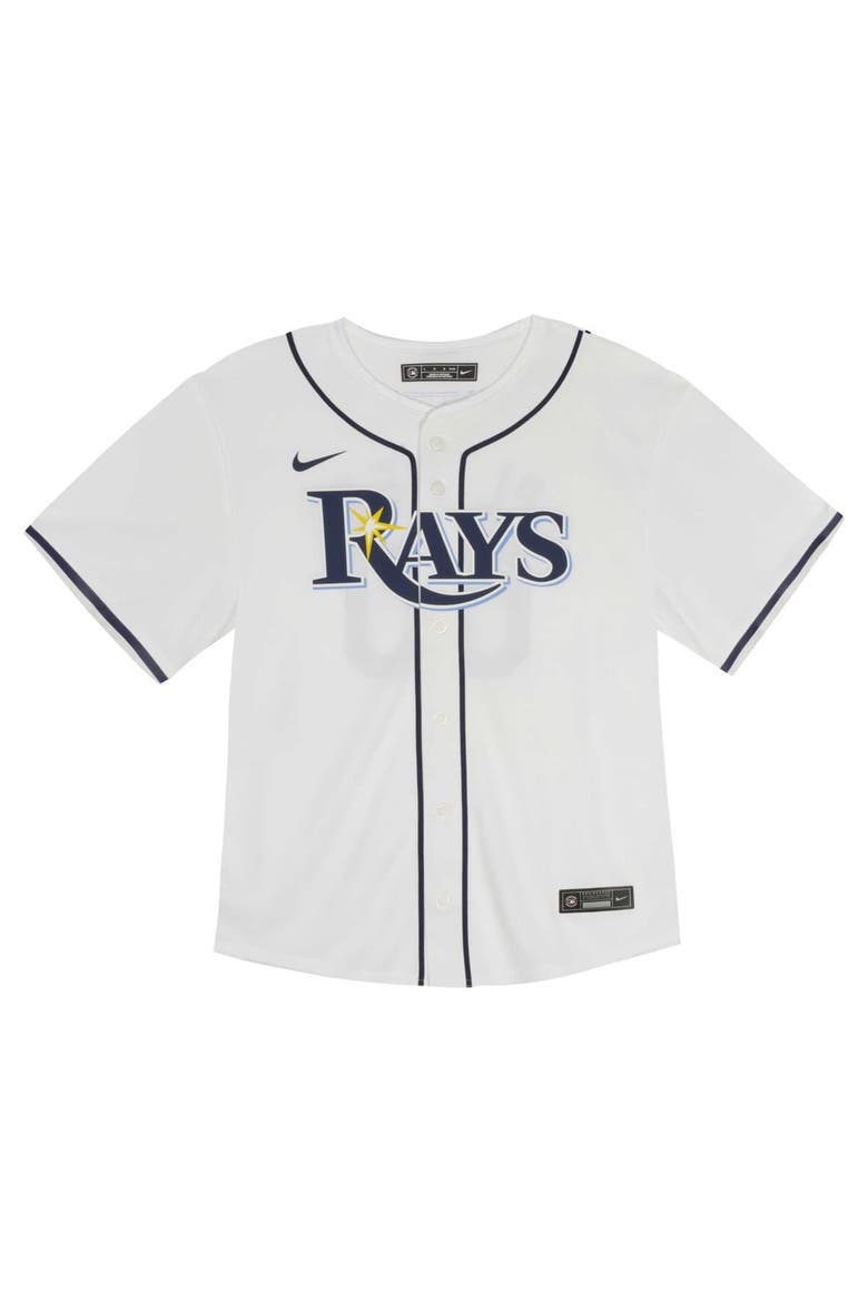 Youth Nike  White Tampa Bay Rays Home Game Jersey, Alternate, color, White