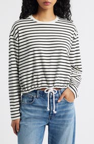 Madewell The Perfect Tie Waist Cotton T-Shirt