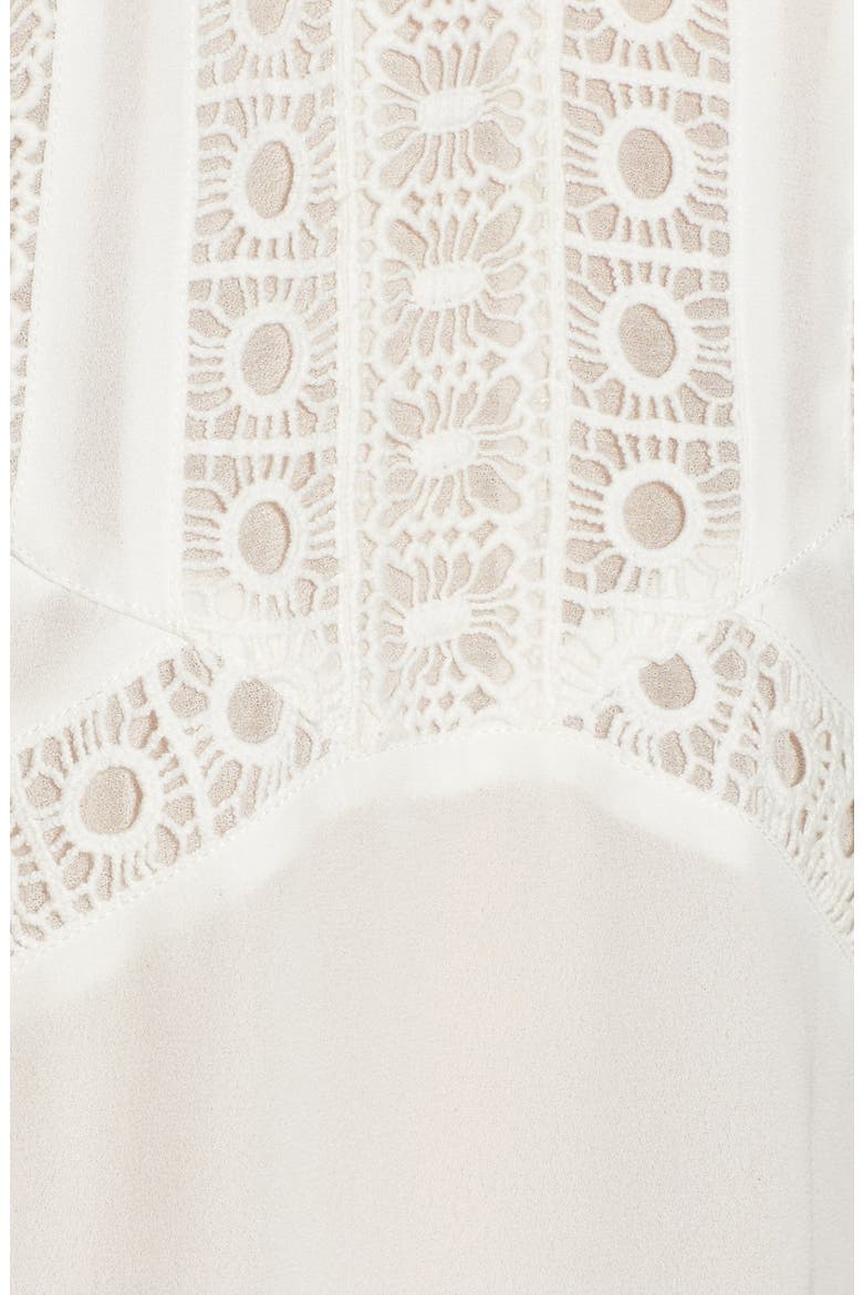 Cold Shoulder Flutter Sleeve Top, Alternate, color, WHITE SNOW