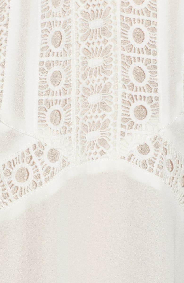 Chelsea28 Cold Shoulder Flutter Sleeve Top, Alternate, color, White Snow