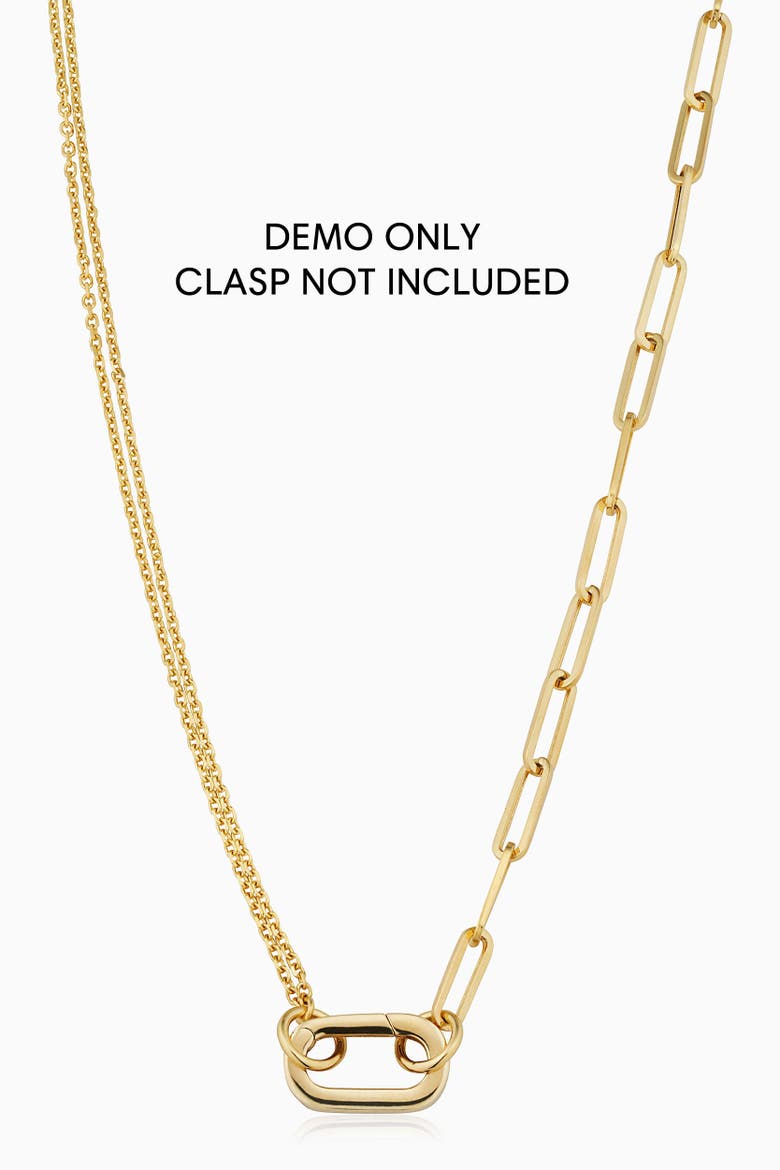 14K Yellow Gold Rimini Venice Mixed Link Split Chain, Alternate, color, Yellow Gold
