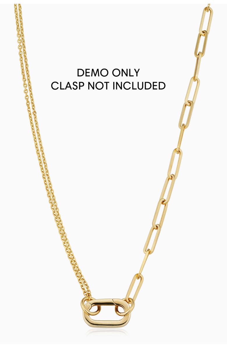 Oradina 14K Yellow Gold Rimini Venice Mixed Link Split Chain, Alternate, color, Yellow Gold