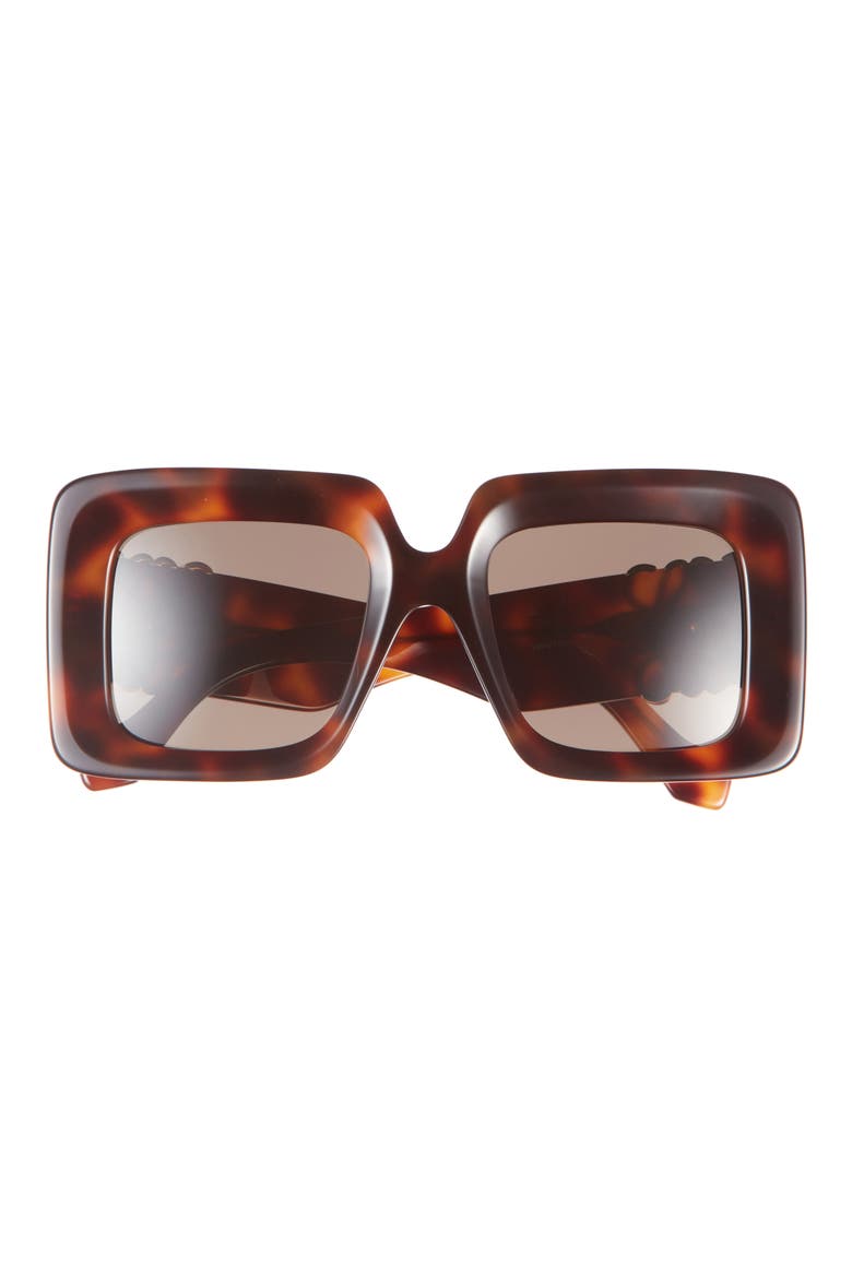 Anagram 51mm Square Sunglasses, Main, color, DARK HAVANA / BROWN