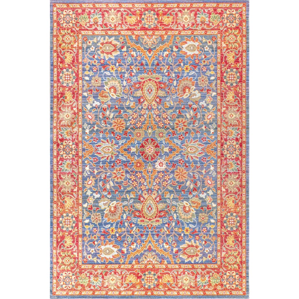 Jonathan Y Modern Persian Rug In Plum/terracotta